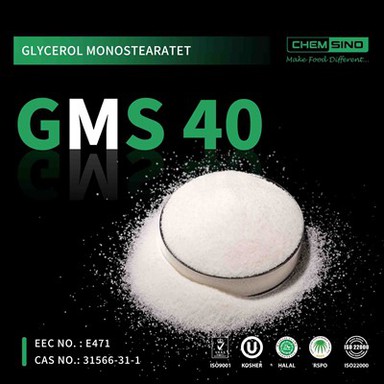 E471 CAS br.{1}} Glicerol monostearat GMS 40 u prahu