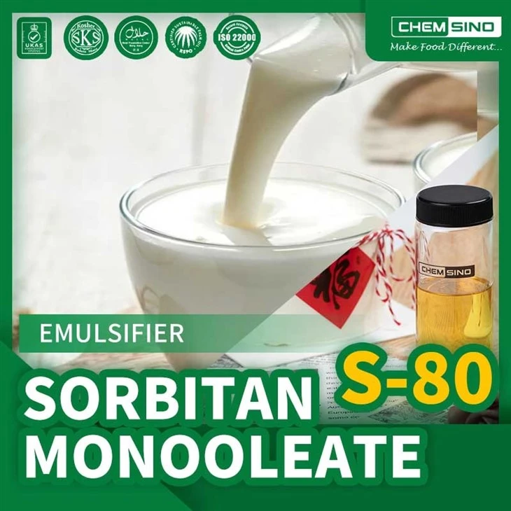 Food Grade Sorbitan Monooleate E494 Emulsifier For Sale