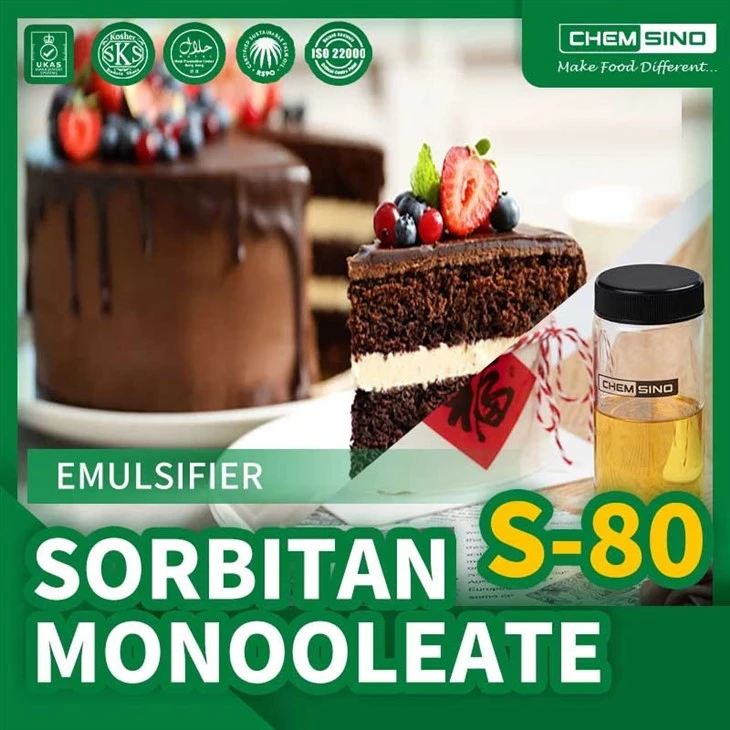 Food Grade Sorbitan Monooleate E494 Emulsifier For Sale