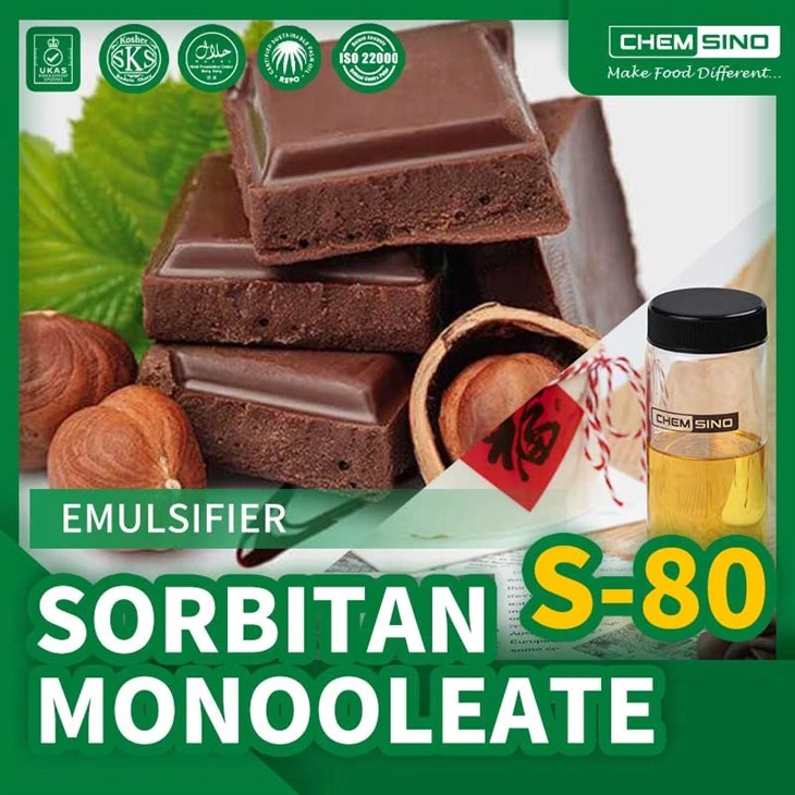 Sorbitan esteri Sorbitan monolaurat (S-80): poboljšava teksturu i osjećaj u ustima u prehrambenim proizvodima
